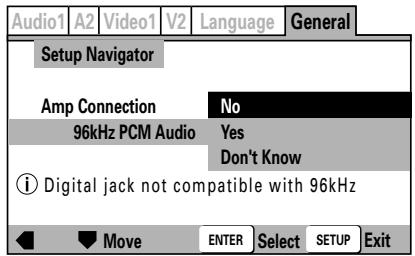PIONEER DVJ-X1 - Betätigten Sie die obere/untrere (/) Seite der Cursortaste, um den Cursor auf die gewünschte Option zu führen, und drücken Sie dann die ENTER-Taste, um die Auswahl zu registrieren. - 1