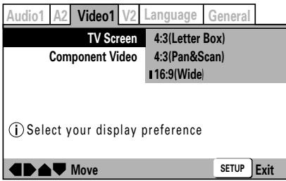 PIONEER DVJ-X1 - Impostazione del rapporto di forma del proprio teilevisore - 1