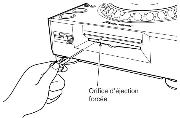 PIONEER DVJ-X1 - Fonction d'éjection forcée - 2