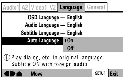 PIONEER DVJ-X1 - Automatic language and subtitle setting - 1
