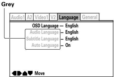 PIONEER DVJ-X1 - ■ Items not changeable during playback - 1