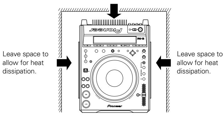 PIONEER DVJ-X1 - Installation location - 2