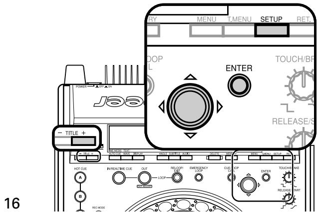 PIONEER DVJ-X1 - Verfahren zur Ausführung des Setup - 1