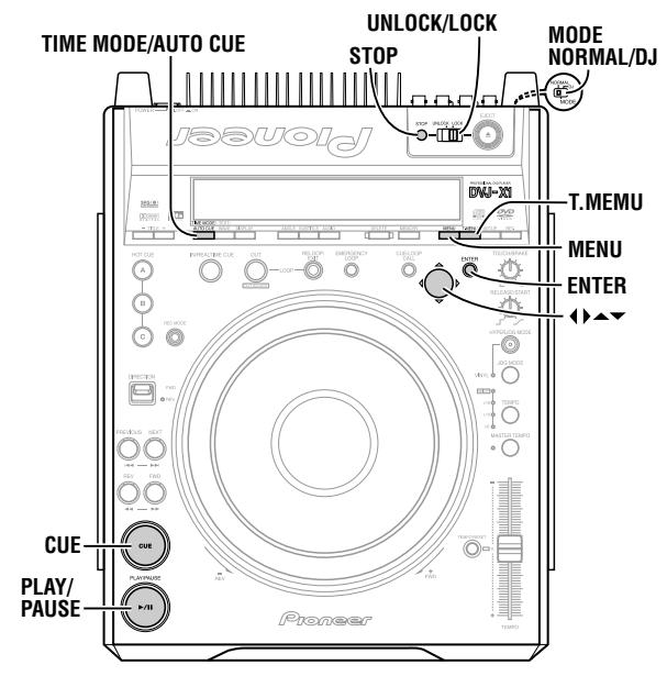 PIONEER DVJ-X1 - Hauptmenu - 1