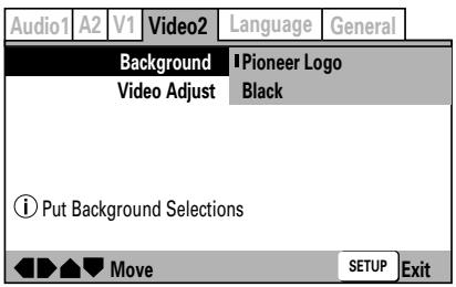 PIONEER DVJ-X1 - Wahl des Hintergrunds - 1