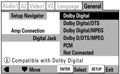 PIONEER DVJ-X1 - Scegliere il tipo di segnale digitale supportato dal proprio amplificatore - 1