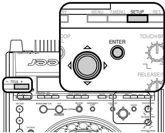 PIONEER DVJ-X1 - Pour effectuer la configuration - 1
