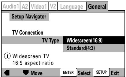 PIONEER DVJ-X1 - Selección el tipo de television conectado (TV Type) - 1