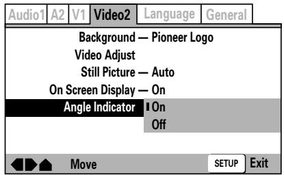 PIONEER DVJ-X1 - Visualización de la marca de ángulo (Angle Indicator) (Modo Expert) - 1
