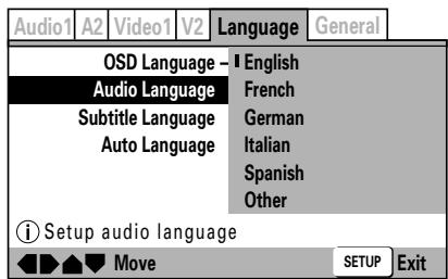 PIONEER DVJ-X1 - Select the Audio Language - 1