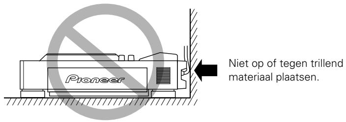 PIONEER DVJ-X1 - Plaats van het apparatus - 1