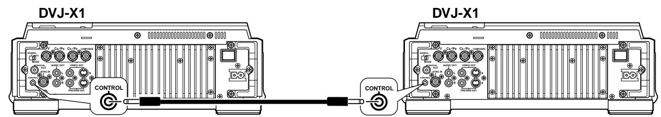 PIONEER DVJ-X1 - Aansluten van het bedieningssignaalsnoer voor relais-weergave - 1