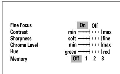 PIONEER DVJ-X1 - Usare i lati superiore ed inferiore del pulsante del cursore ( /) per scegliere la voce da regolare. - 2