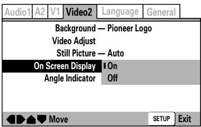 PIONEER DVJ-X1 - Schakel het beeldschermdisplay in/uit (Expert-functie) - 1
