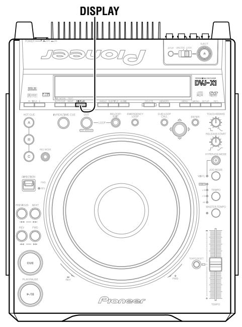 PIONEER DVJ-X1 - Betätigten Sie die TEXT/WAVE-Taste zur Wahl der CD-Textanzeige (Disc- und Titelnamen). - 1