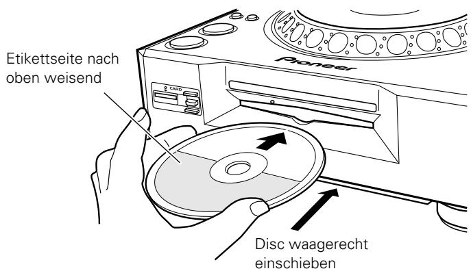 PIONEER DVJ-X1 - Laden und Entfernen von Discs - 1