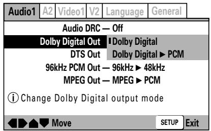 PIONEER DVJ-X1 - Dolby Digital uitvoer NORMAL - 1