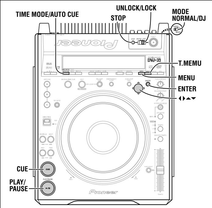 PIONEER DVJ-X1 - Menu principal - 1