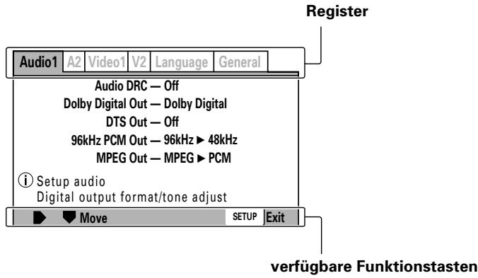 PIONEER DVJ-X1 - Gebrauch des Setup-Menus - 1