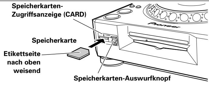 PIONEER DVJ-X1 - Einsetzen einer Speicherkarte - 1