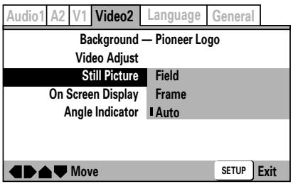PIONEER DVJ-X1 - Wahl des Standbild-Types (Expert-Modus) - 1