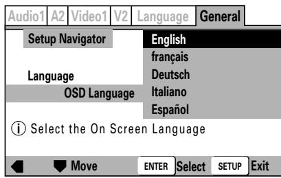 PIONEER DVJ-X1 - Scegliere la lingua di visualizzazione sul display (OSD Language) - 1