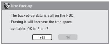 PIONEER DVR-440H-AV (RCS-404H) - If you don't need to keep the backup data on the HDD, you can delete it now. - 1