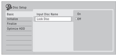 PIONEER DVR-440H-AV (RCS-404H) - HOME MENU Select 'Disc Setup' from the Home Menu. - 2
