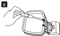 PIONEER DVR-440H-AV (RCS-404H) - Assemble the AM loop antenna. - 3