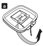 PIONEER DVR-440H-AV (RCS-404H) - Assemble the AM loop antenna. - 1