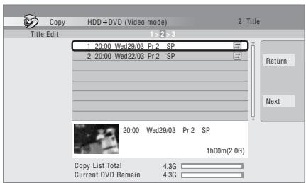 PIONEER DVR-440H-AV (RCS-404H) - Select 'Next' to move on to the Title Edit screen. - 1