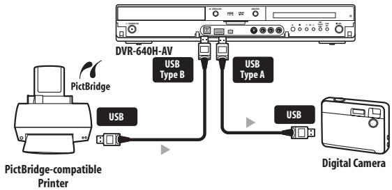 PIONEER DVR-440H-AV (RCS-404H) - Connecting a USB device - 1