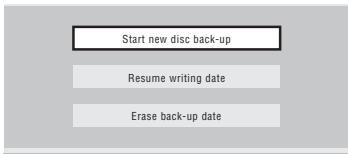 PIONEER DVR-440H-AV (RCS-404H) - Select a backup option. - 2