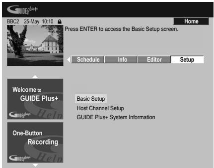 PIONEER DVR-440H-AV (RCS-404H) - Select 'Setup' from the Menu bar. - 1