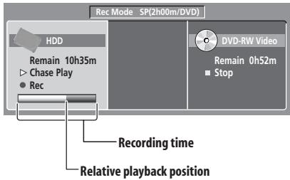 PIONEER DVR-550HX-S - HDD and removable disc activity display - 2