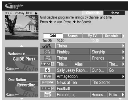 PIONEER DVR-550HX-S - 1GUIDE Display the GUIDE Plus+ screen. - 1