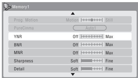 PIONEER DVR-550HX-S - Select the picture quality setting you want to adjust. - 1