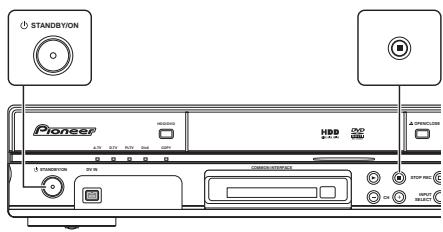 PIONEER DVR-550HX-S - If the picture freezes and the front panel and remote control buttons stop working - 1