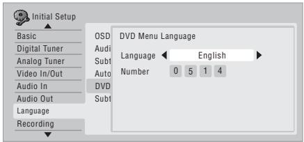 PIONEER DVR-560HX-S - Select the language you want. - 1