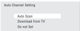 PIONEER DVR-560HX-S - Select the analog TV (A.TV) Auto Channel Setting ('Auto Scan' or 'Download from TV'), or 'Do not set'. - 1
