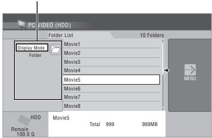 PIONEER DVR-560HX-S - Display the view options panel. - 1