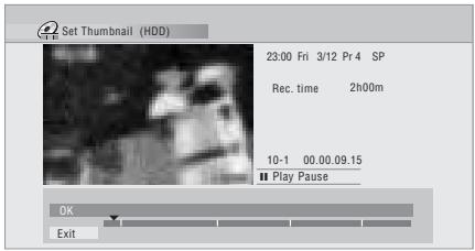 PIONEER DVR-560HX-S - Use the playback controls (, , , ) to find a suitable frame, then press ENTER to set. - 1