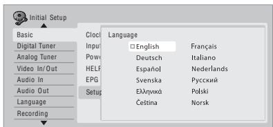 PIONEER DVR-560HX-S - ENTER Choose a language (then press ENTER). - 1