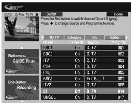 PIONEER DVR-560HX-S - Select 'Editor' from the Menu bar. - 1