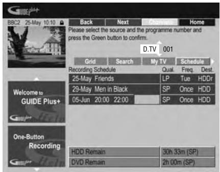 PIONEER DVR-560HX-S - Setting a manual recording - 3
