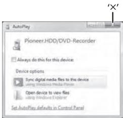 PIONEER DVR-560HX-S - Connect the PC via USB cable. - 1