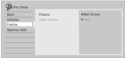 PIONEER DVR-LX61D - Load the disc you want to finalize. - 1