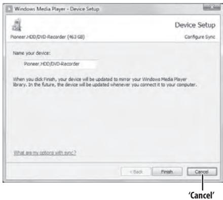 PIONEER DVR-LX61D - Open Windows Media Player 11. - 1
