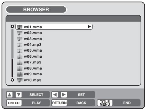 PIONEER DVR-RT501-S - Playing back MP3/WMA files - 1