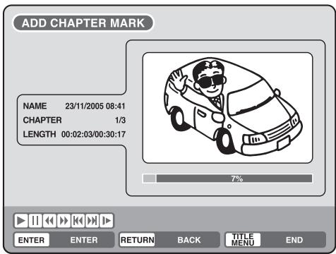 PIONEER DVR-RT501-S - Adding a chapter mark - 3